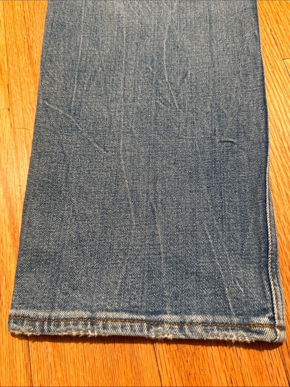 Abercrombie Maternity Light Blue 90s Straight Jeans Over-Belly Size 27/4 - Picture 16 of 16